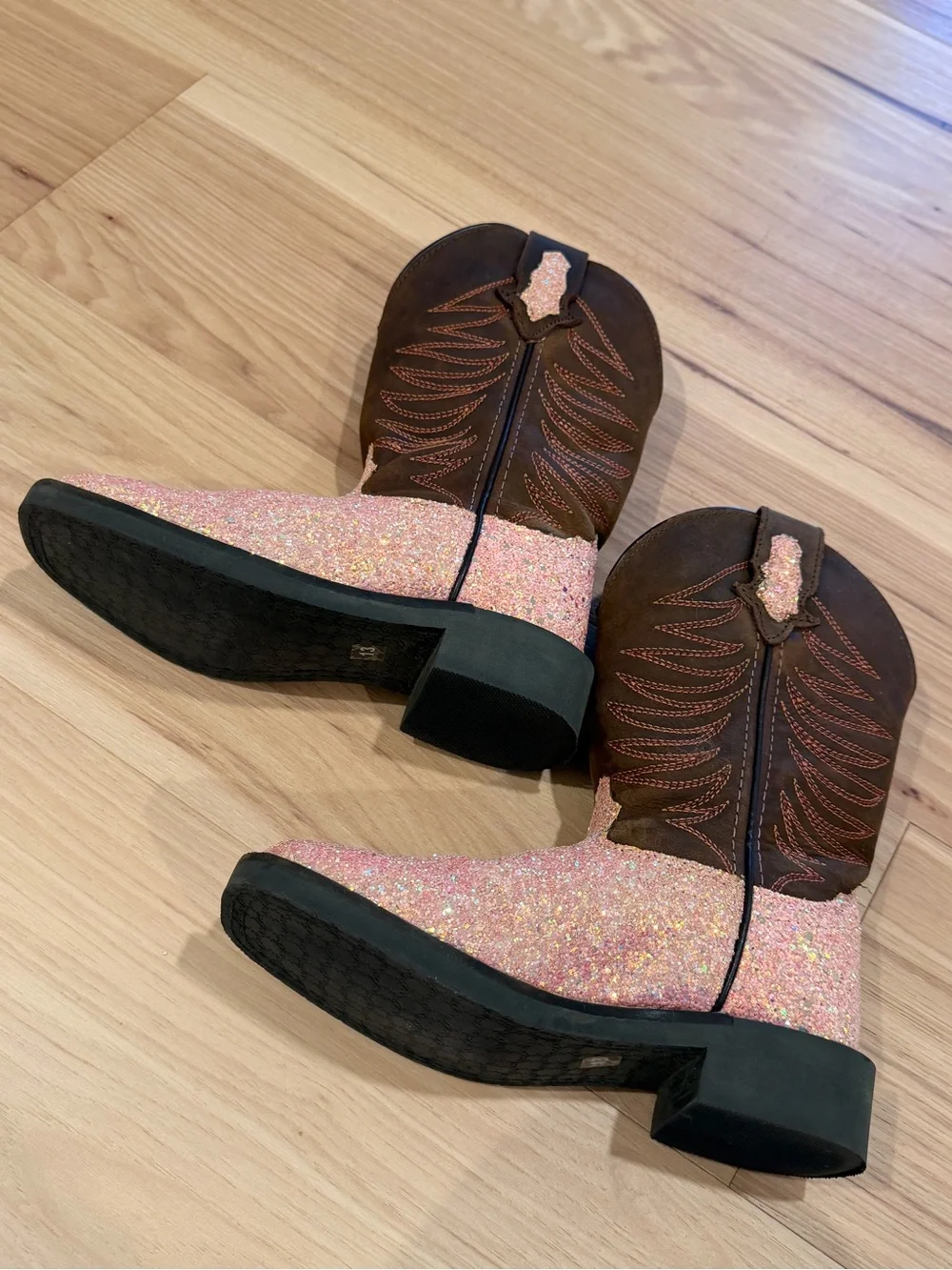 Smoky Mountain Girls Cowboy Boots Glitter Leather